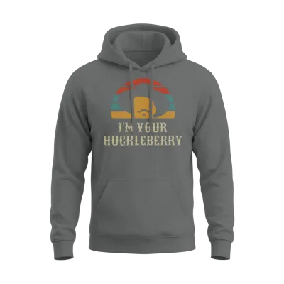 I'm Your Huckleberry Vintage Retro Tee Gift Item Unisex Hoodie - Graphite Heather