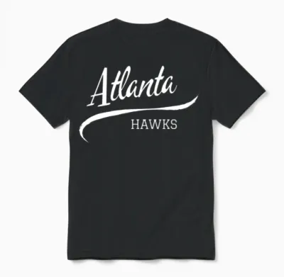 Hawks Retro Unisex T-Shirt - Black