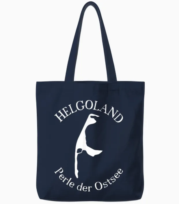 Helgoland or Sylt - Pearl of the Baltic Sea - Fun T-Shirt, Black Tote Bags in Navy
