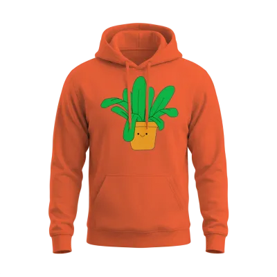Plant Unisex Hoodie - Orange
