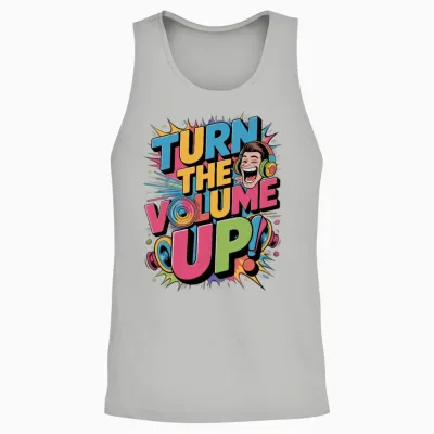 Zohran Mamdani, New York, Turn the Volume Up Unisex Tank Top - Ash