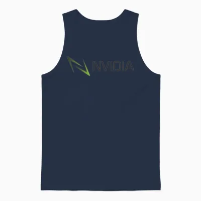 Abstract Lightning Graphic Unisex Tank Top - Navy