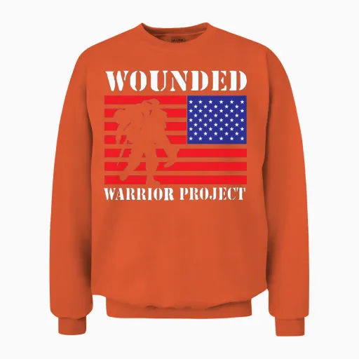 Wounded Warrior Project Us Unisex Sweatshirt - Orange