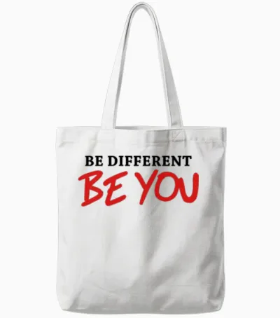 Be Different - Be You Tote Bags - White