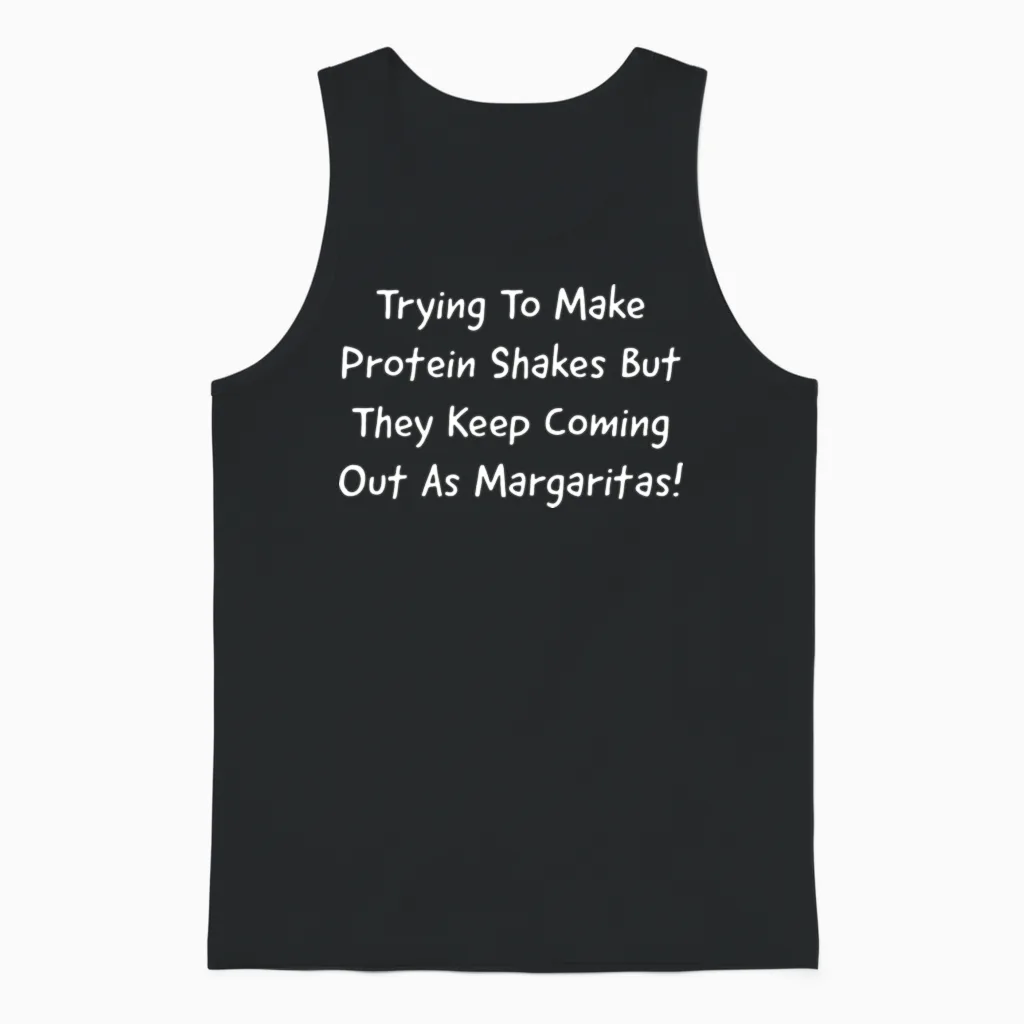 Funny Drunk Unisex Tank Top in Black