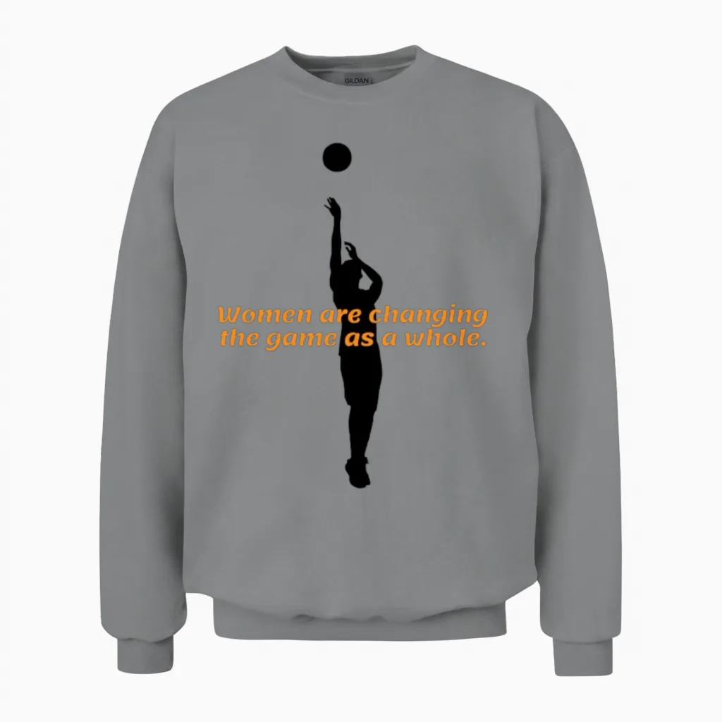 Women Are Changing the Game as a Whole Unisex Sweatshirt in Sport Grey