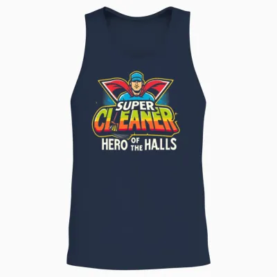 School Custodian School Staff Janitor Unisex Tank Top - Navy