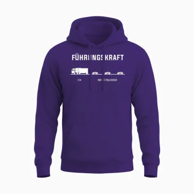 Lkw Fahrer Ich Meine Follower Führungskraft Lustig Geschenk Unisex Hoodie - Purple