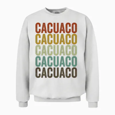 Cacuaco Angola Retro Vintage Unisex Sweatshirt - White