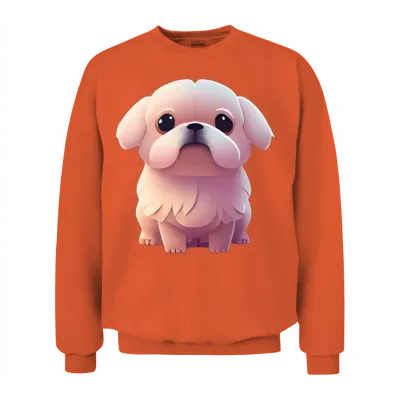 Dog Cute Puppy Dogs Unisex Sweatshirt - Orange