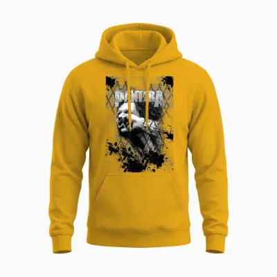 Pantera Offizielle Vulgär T-Shirt - Klassisch, Schwarz, Unisex, Kurzarm, S Unisex Hoodie - Gold