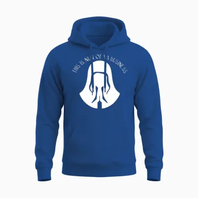 This Is Nun of Your Business Funny Unisex Hoodie - Royal