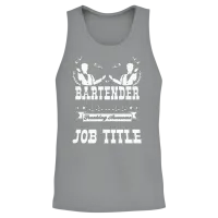 Funny Bartender Unisex Tank Top - Sport Grey – 2
