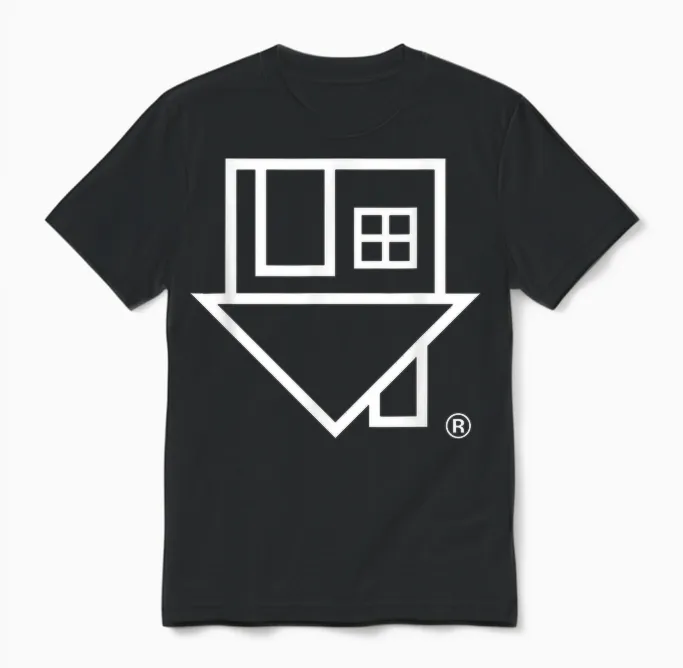 Das Nachbarschaftshaus-Logo Unisex T-Shirt in Black