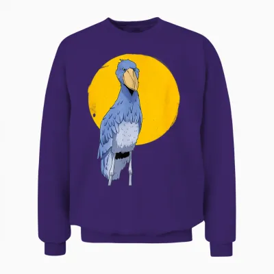 Schuhschnabel Vogel Ornithologe Walfischschnabel Tier Unisex Sweatshirt - Purple