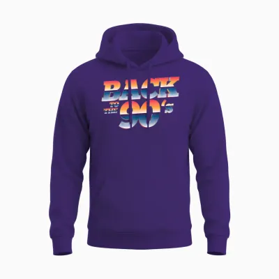 90er Jahre Outfit | Back to the 90s Retro Party Karneval Unisex Hoodie - Purple