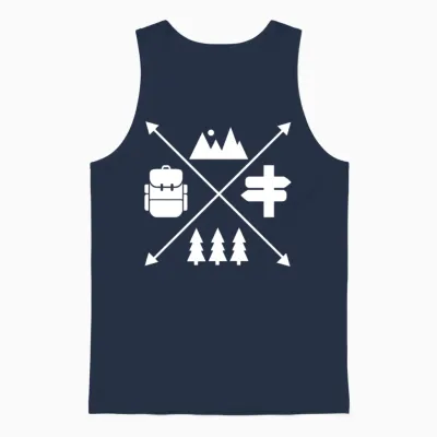 Hiking Unisex Tank Top - Navy