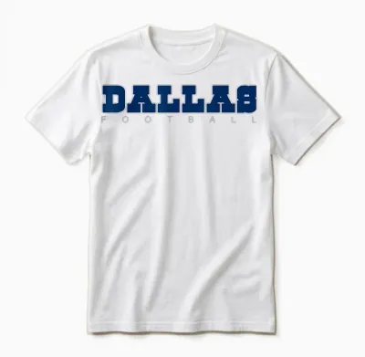 Sports Fans Dallas Football Dfw City Classic Unisex T-Shirt - White