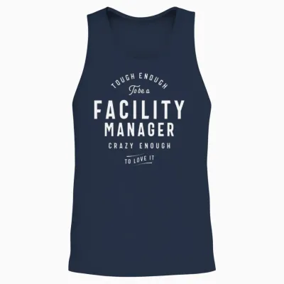 Funny Job Occupation Facility Manager Unisex Tank Top - Navy
