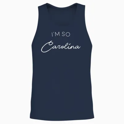 I'm So Carolina Unisex Tank Top - Navy