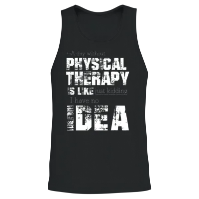 Physical Therapy Unisex Tank Top - Black