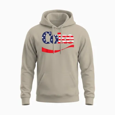 Coca Cola Coke Usa T-Shirt, Grey, S Unisex Hoodie - Sand
