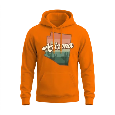 Arizona Retro Unisex Hoodie - Safety Orange