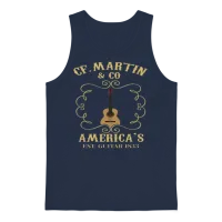 Martin Dual Guitars Vintage Birthday T Shirt Gift Unisex Tank Top - Navy – 1