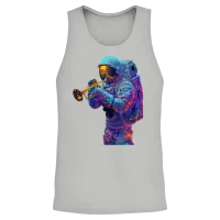 Trumpet Unisex Tank Top - Ash – 2