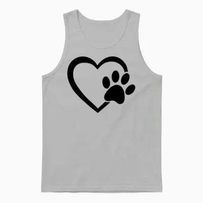 Dog Dog, Dog Love, Dog Lover Unisex Tank Top - Ash