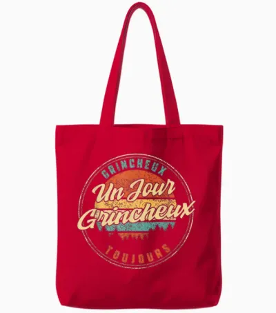 Grumpy a Grumpy Day Always Humour Father's Day H Tote Bags - Red