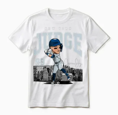 Aaron Judge | New York Baseball Mlb Players | Mlbjud3005 Unisex T-Shirt - White