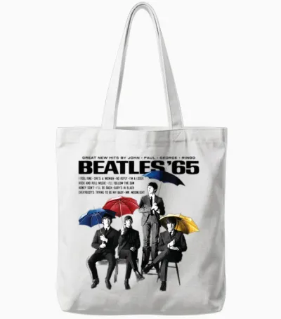 The Beatles - Beatles 65 Umbrellas Tote Bags - White