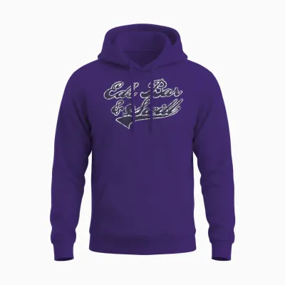 Eds Bar and Swill Retro Unisex Hoodie - Purple