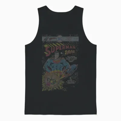 Dc Comics Superman 2001#300 Retro Comic Cover T-Shirt Small Unisex Tank Top - Black