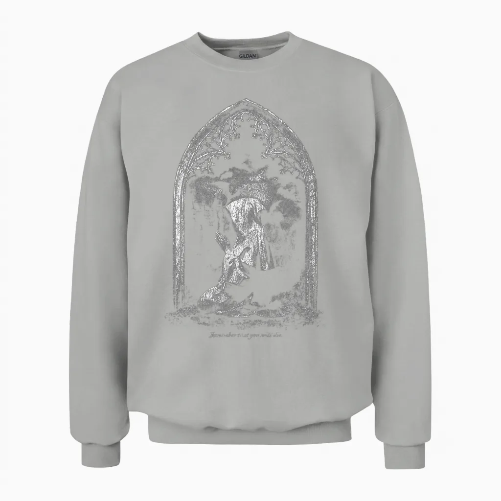 Prayer Polyphy Bible & Scripture Unisex Sweatshirt in Ash