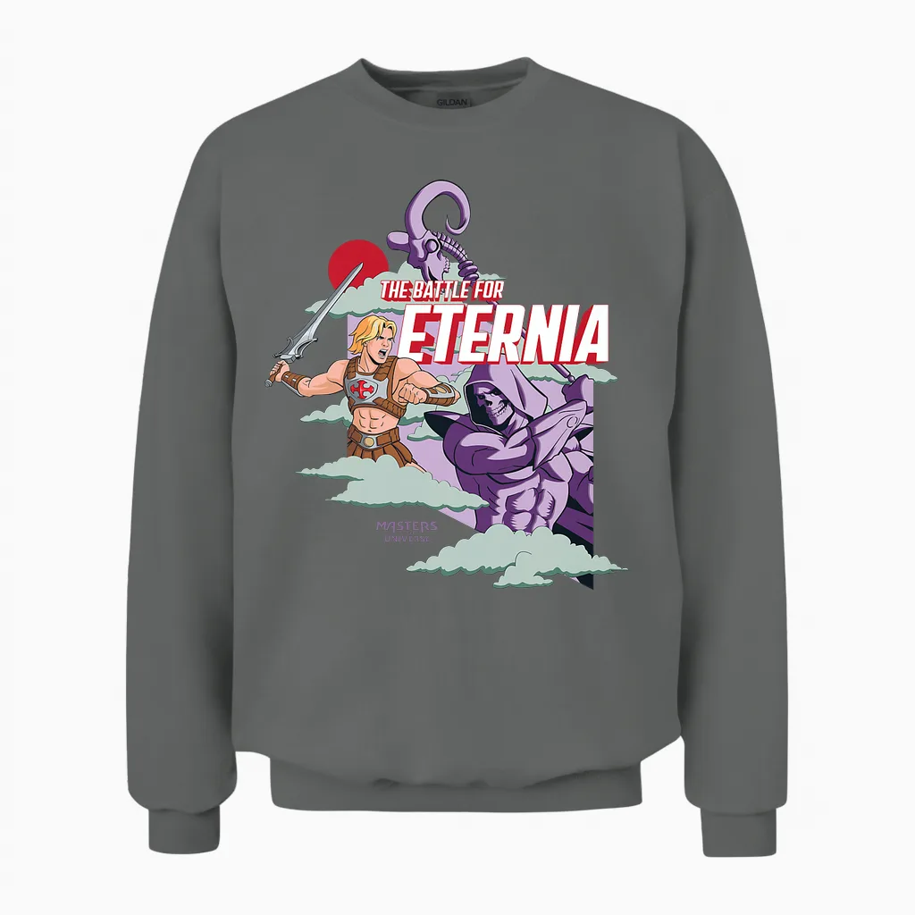 Les Maîtres De L'univers La Bataille Pour Eternia T-Shirt Haut De Gamme Unisex Sweatshirt in Graphite Heather