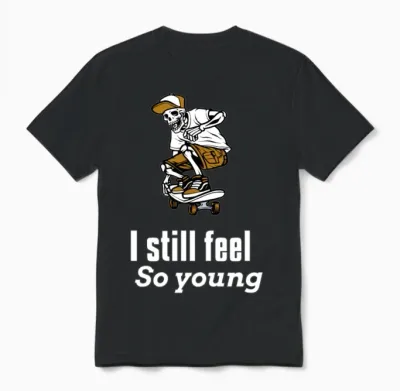 Funny Halloween Skelton Unisex T-Shirt - Black