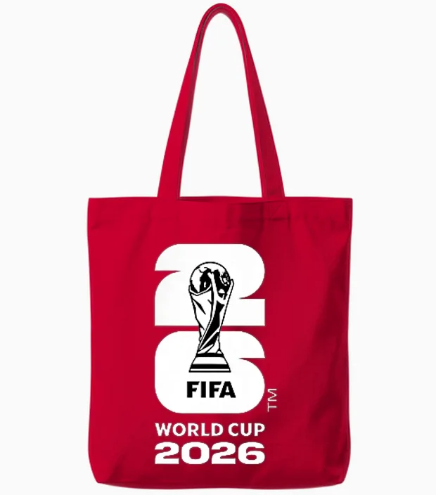 Fifa World Cup26 Ir Iran Country Ball Tote Bags in Red