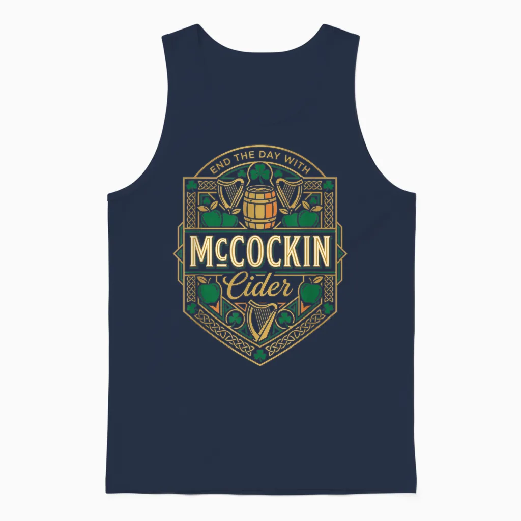 Mccocking Cider Unisex Tank Top in Navy