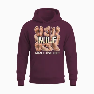 Lustiges Tshirt Fußfetisch Fuß Fetisch Gen Z Witzig Humor Unisex Hoodie - Maroon