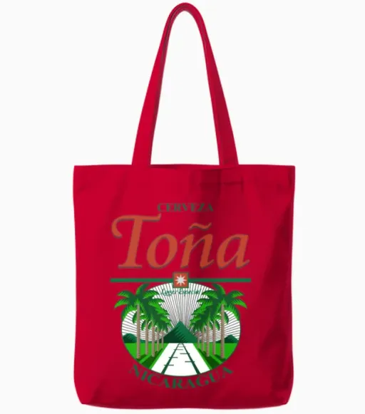Tona Beer Wine & Gift Tote Bags in Red