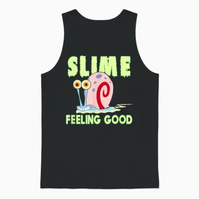 Gary the Snail - Slime Feeling Good Unisex Tank Top - Black