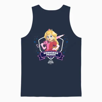 The Super Mario Galaxy Movie Princess Peach Champion Unisex Tank Top - Navy