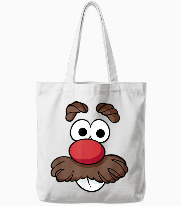 Mr. Potato Head Halloween Big Face Tote Bags in White
