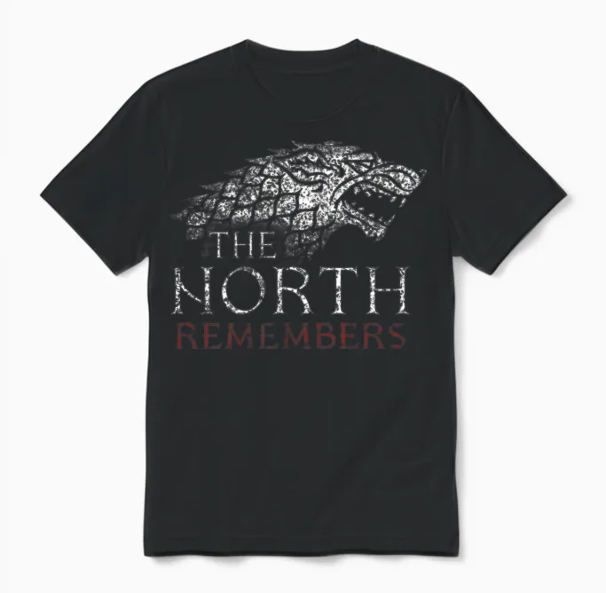 Game of Thrones the North Remembers Unisex T-Shirt in Black