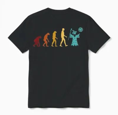 Rpg Games Pnp Brettspiel Geschenke Für Erwachsene Pen and Paper Evolution Rollenspiel Tabletop Pen and Paper T-Shirt Schwarz Klein Eu S Unisex T-Shirt - Black