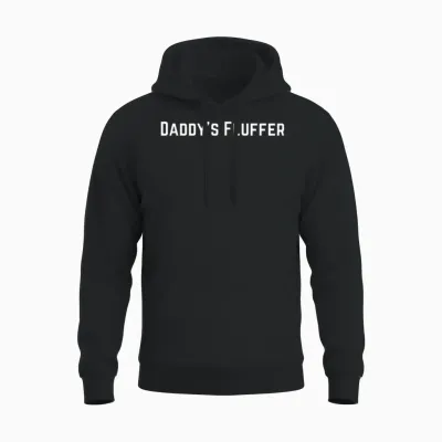 Daddys Fluffer Fluffers Clothes Unisex Hoodie - Black