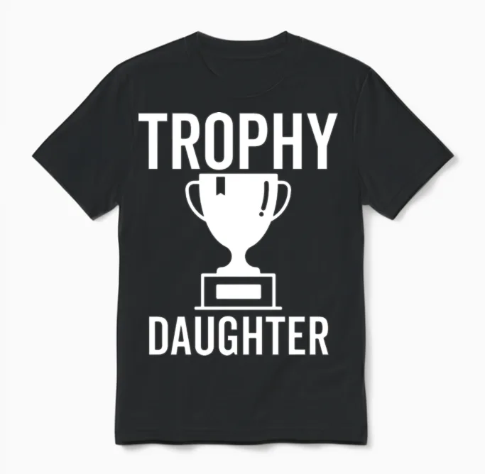 Trophy Daughter Kids & Baby Gift Unisex T-Shirt in Black