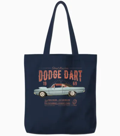 Dodge Dart Dragster Street Machine 1969 Tote Bags - Navy